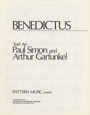 Book cover for Benedictus