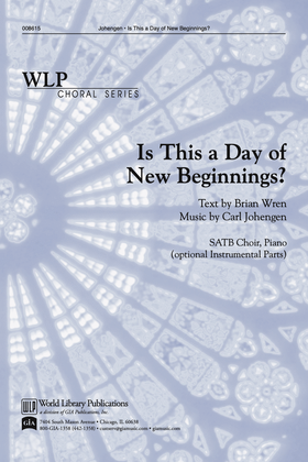 Book cover for Is This A Day of New Beginnings