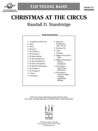 Book cover for Christmas at the Circus: Score