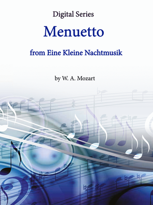 Book cover for Menuetto from Eine Kleine Nachtmusik for String Quartet or Wind Quartet or Mixed Quartet