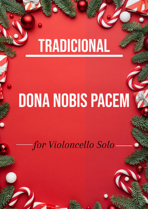 Book cover for Tradicional - Donna Nobis Pacem (Violoncello Solo)
