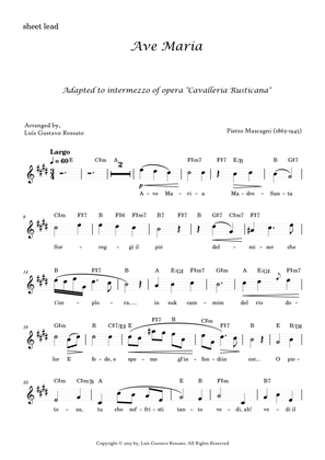 Book cover for Mascagni - Ave Maria (E Major)