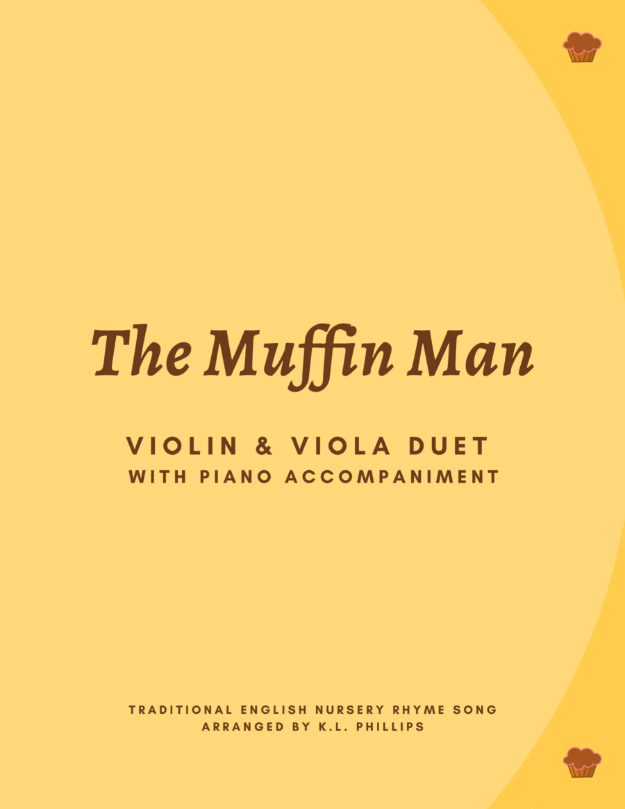 The Muffin Man - Violin & Viola Duet with Piano Accompaniment image number null