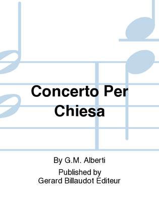 Book cover for Concerto Per Chiesa