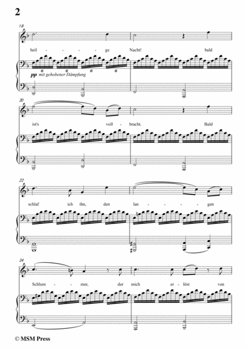 Schubert-Nachtstück,Op.36 No.2,in d minor,for Voice&Piano image number null