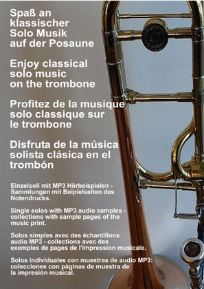Book cover for David Concertino Opus 4 Soli Trombone Solo Posaune Soli Stück Stücke Piece Pieces Stück Trombón