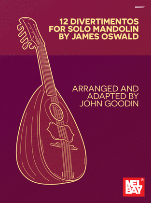 Book cover for 12 Divertimentos for Solo Mandolin