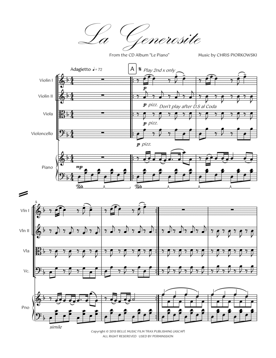 08. La Generosite Piano Quintet