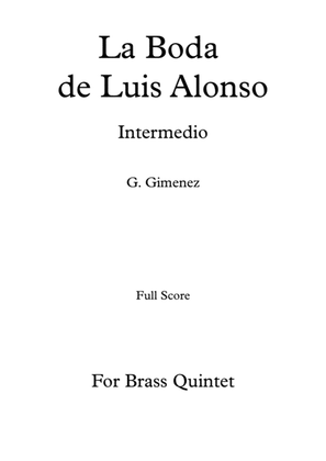 Book cover for La Boda de Luis Alonso - G. Gimenez - Brass Quintet - (Full Score and Parts)