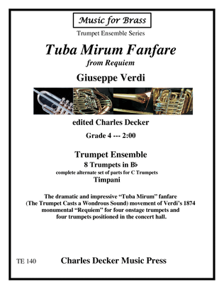 Book cover for Tuba Mirum Fanfare from Verdi Requiem for Trumpet Ensemble