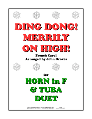 Ding Dong! Merrily on High! - French Horn & Tuba Duet