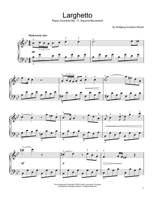 Book cover for Piano Concerto No. 11 (Second Movement)