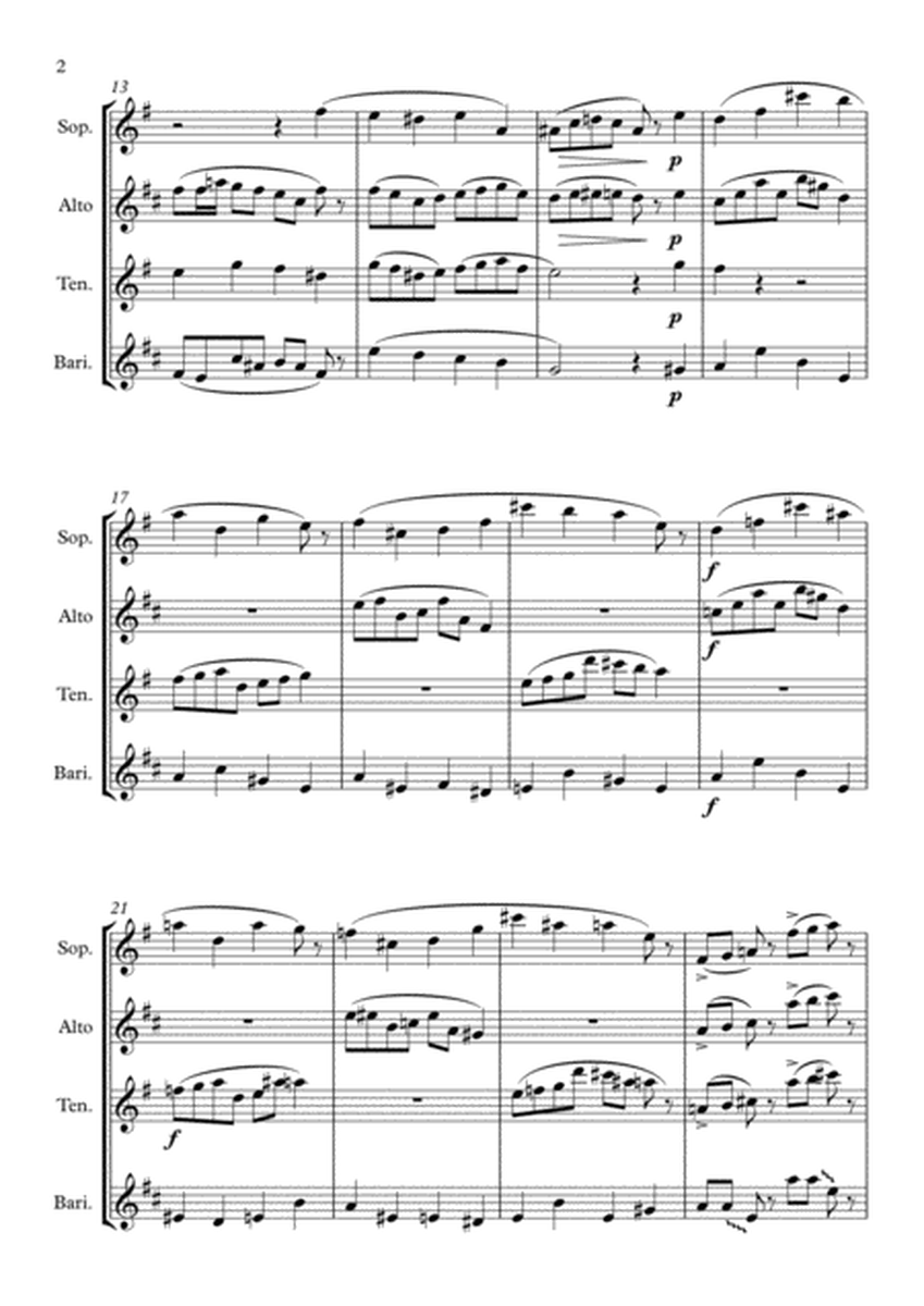 ORANGE from Rainbow Suite - Saxophone Quartet image number null