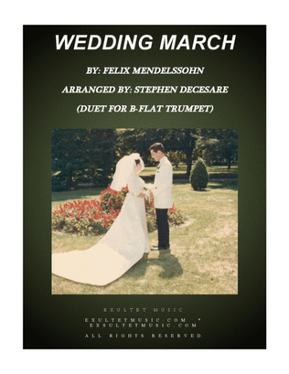 Book cover for Wedding March (Duet for Bb-Trumpet)