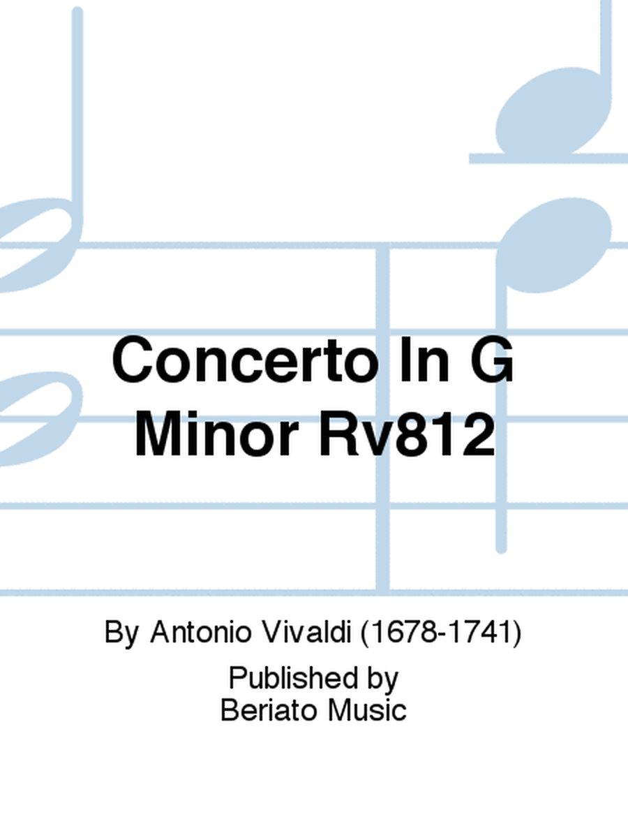 Concerto In G Minor Rv812