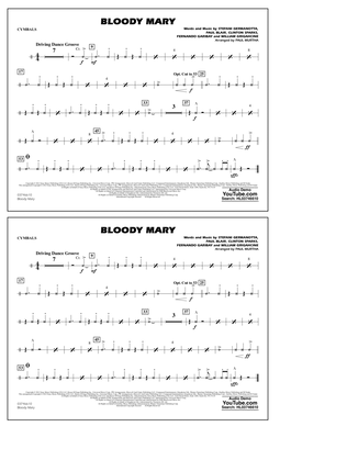 Book cover for Bloody Mary (arr. Paul Murtha) - Cymbals