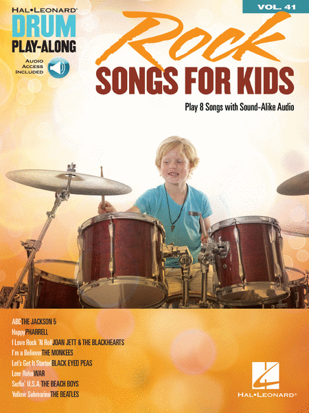 Rock Songs for Kids (Drum Play-Along Volume 41)