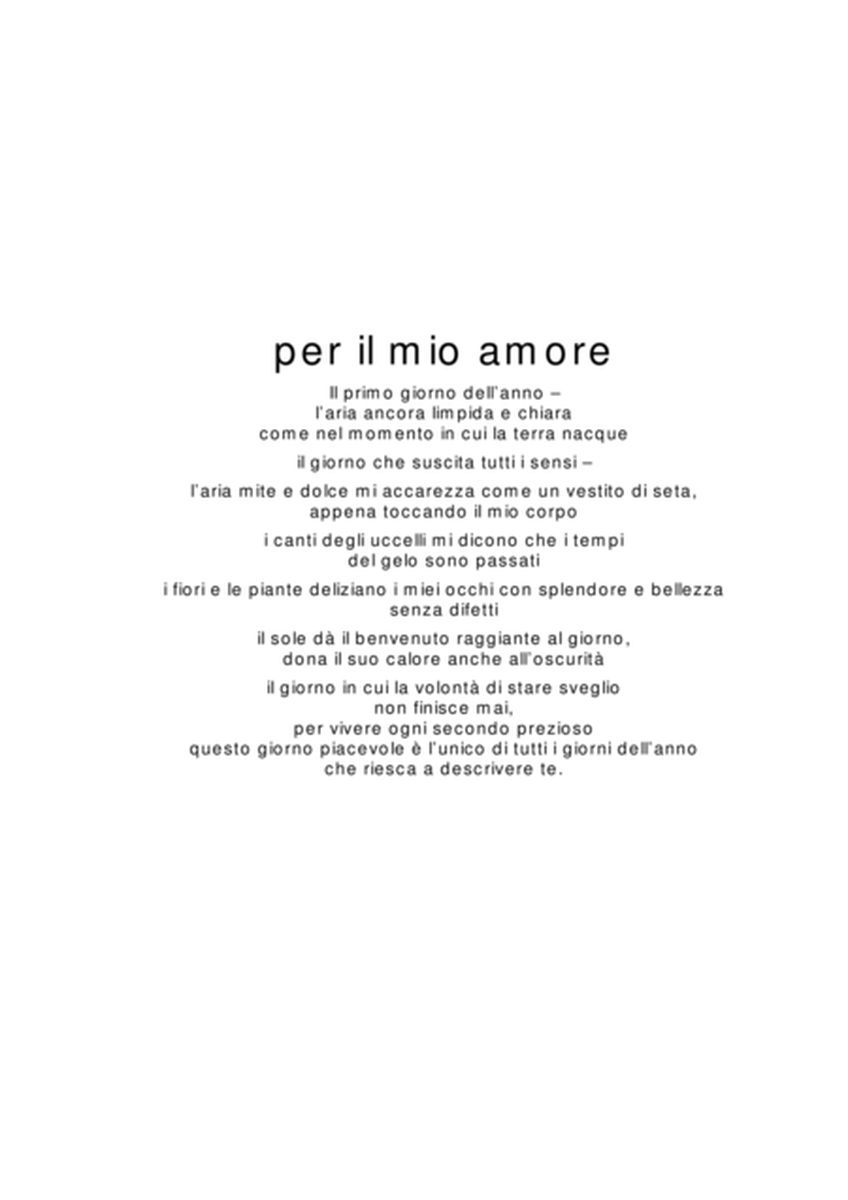 Per il mio amore