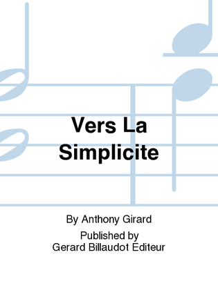 Book cover for Vers La Simplicite