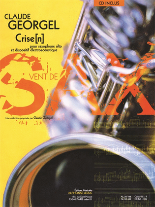 Book cover for Crise(n) For Alto Saxophone And Electroacoustic Device