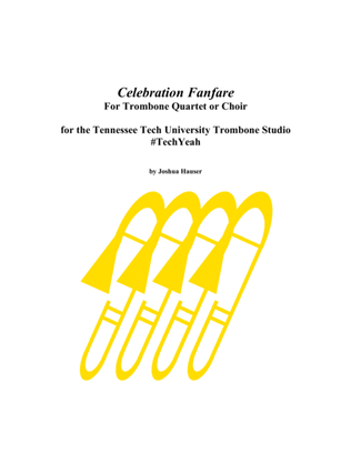Book cover for Celebration Fanfare for Trombone Quartet or Trombone Ensemble