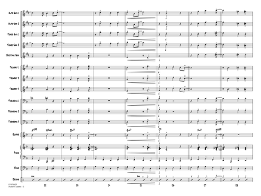 Autumn Leaves (arr. John Berry) - Full Score