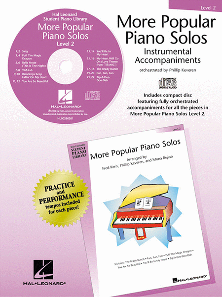 More Popular Piano Solos - Level 2 - CD