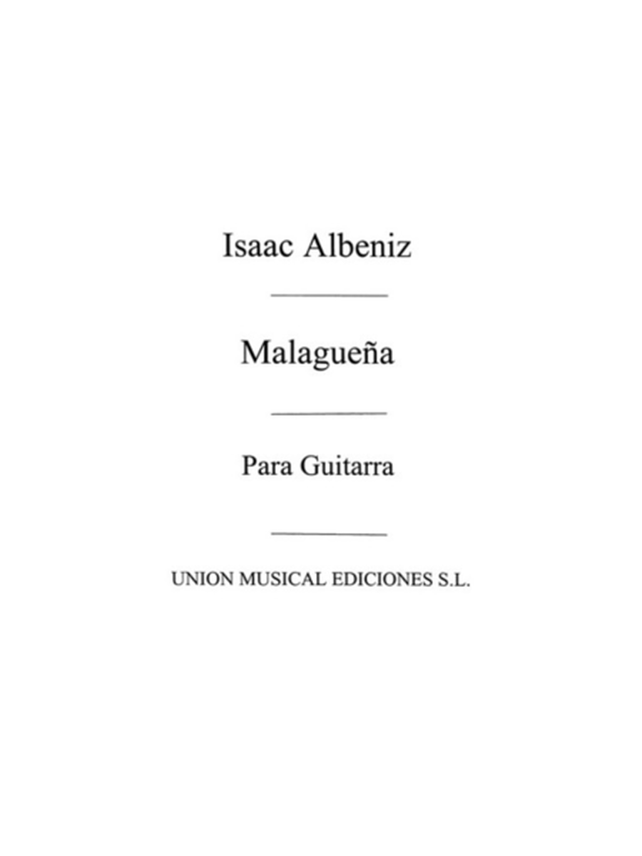 Albeniz Malaguena Guitar (Bitetti)(Arc)