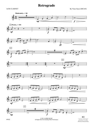 Retrograde: 1st B-flat Clarinet