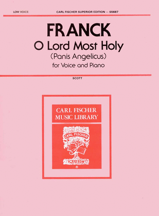 Book cover for O Lord Most Holy (Panis Angelicus)