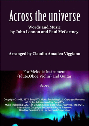 Book cover for Across The Universe