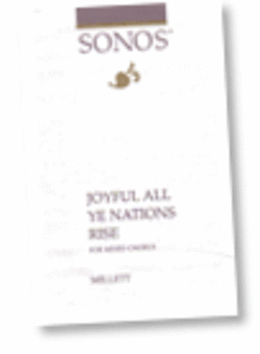 Joyful All Ye Nations Rise - SATB image number null