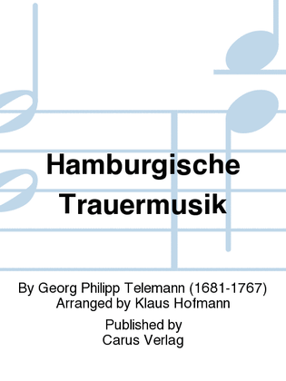 Book cover for Hamburgische Trauermusik