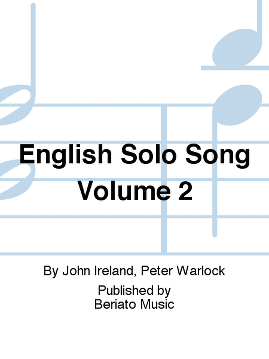 English Solo Song Volume 2