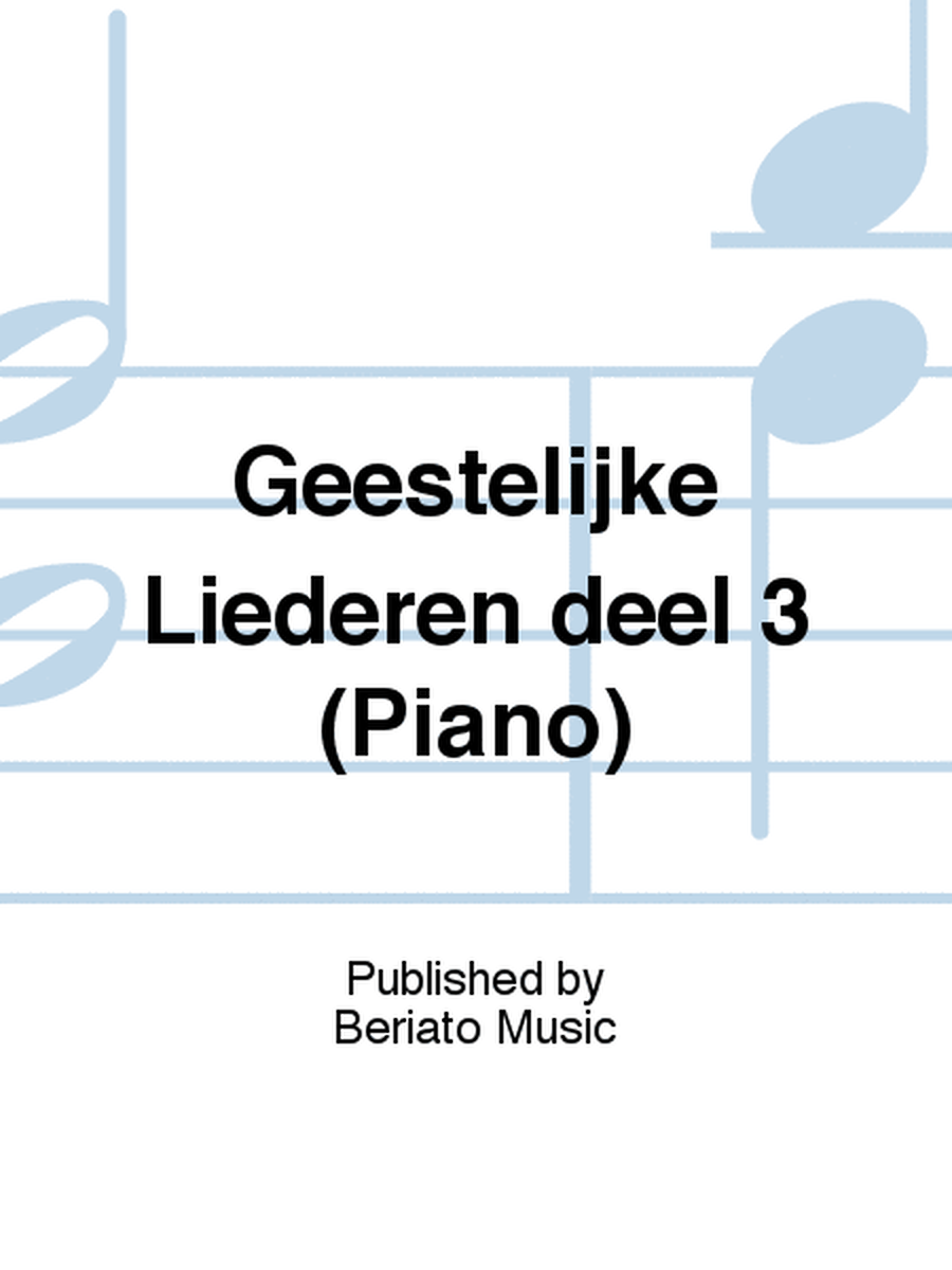 Geestelijke Liederen deel 3 (Piano)