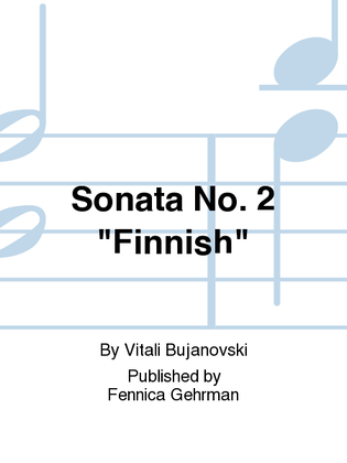 Book cover for Sonata No. 2 "Finnish"