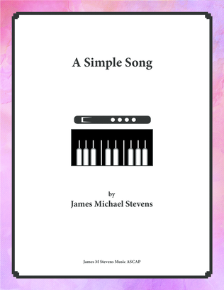 Book cover for A Simple Song - Alto Flute & Piano