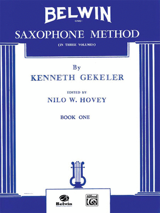 Book cover for Belwin Saxophone Method, Book 1