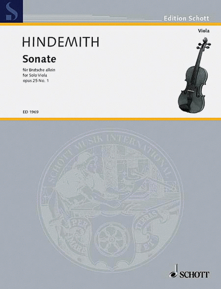 Paul Hindemith: Sonata, Op. 25, No. 1 (1922)