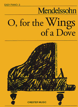 Book cover for O, for the Wings of a Dove (Easy Piano No.15)