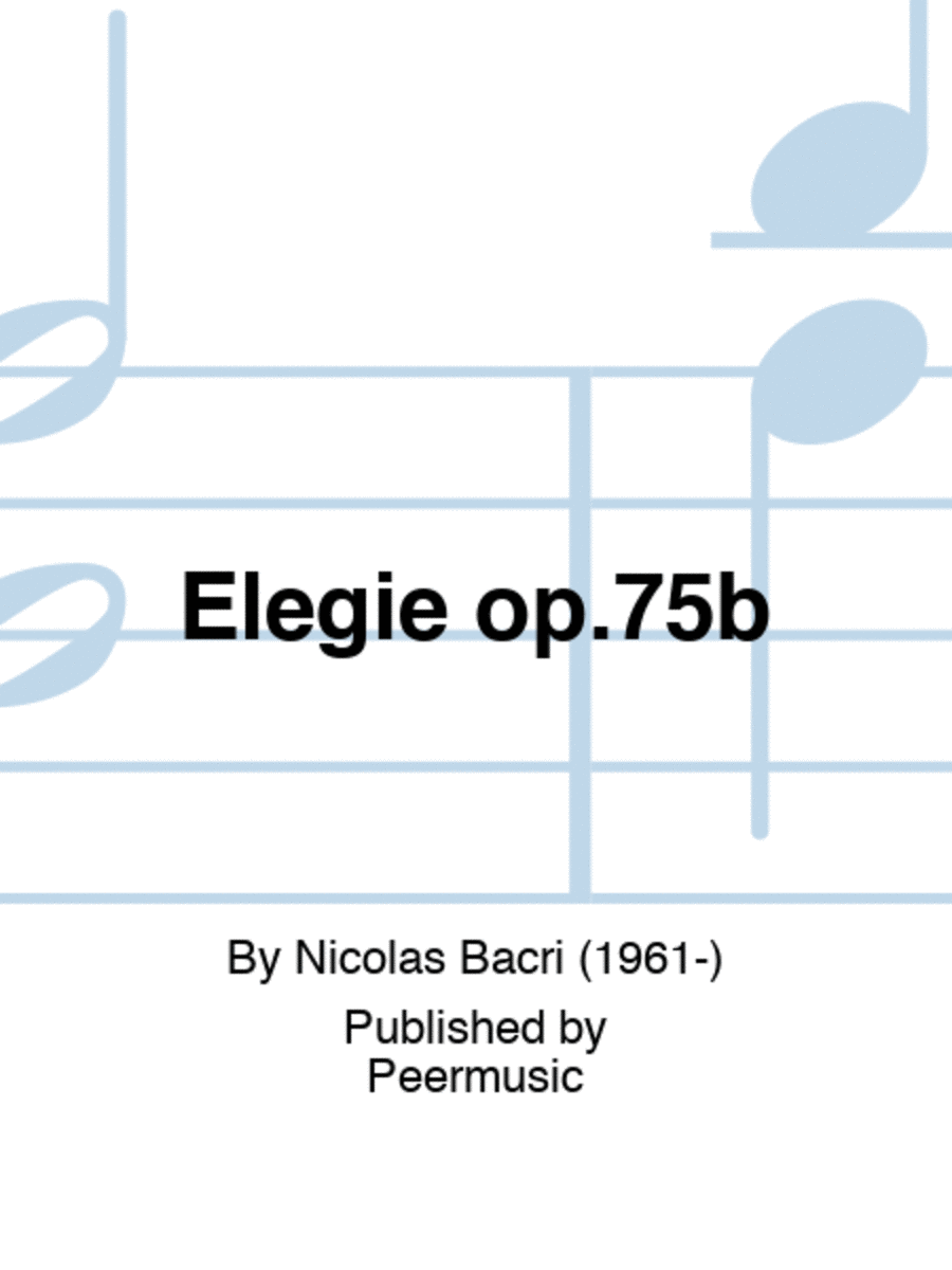 Elegie op.75b