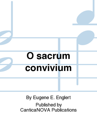 Book cover for O sacrum convivium