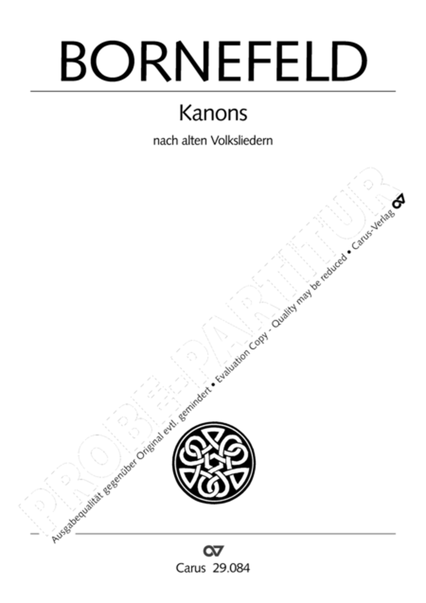 Kanons nach alten Volksliedern