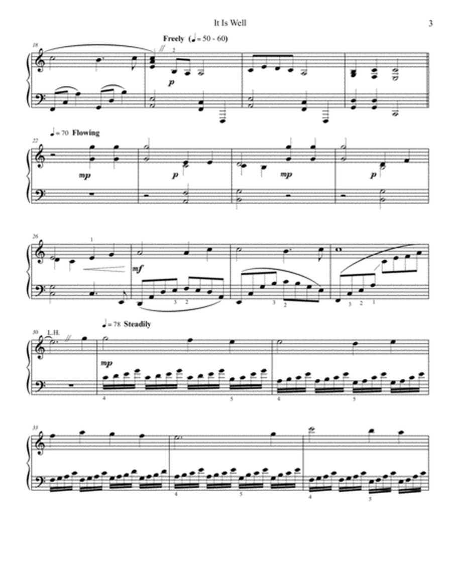 It Is Well With My Soul - Late Intermediate Piano Solo image number null