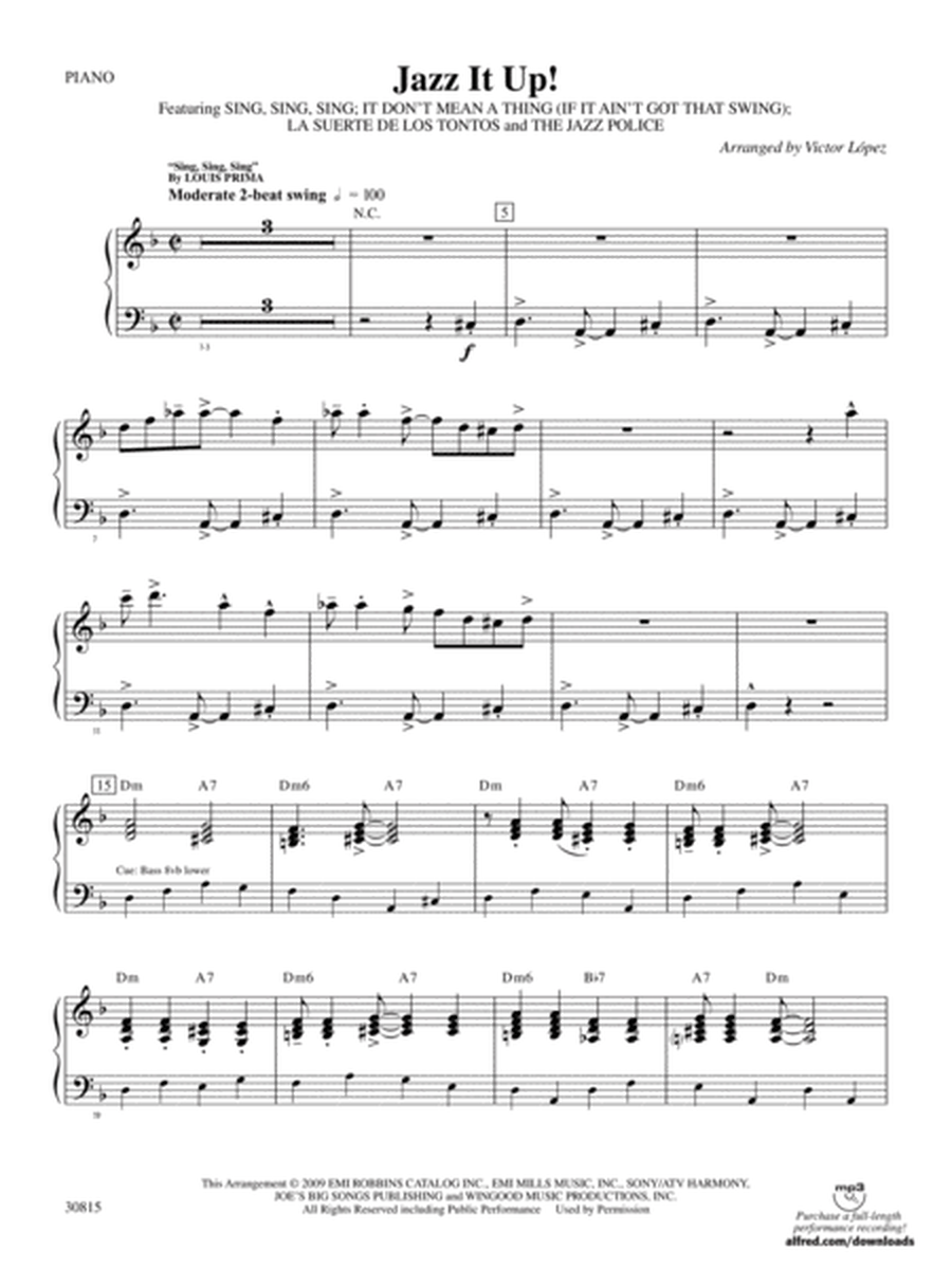 Jazz It Up!: Piano Accompaniment