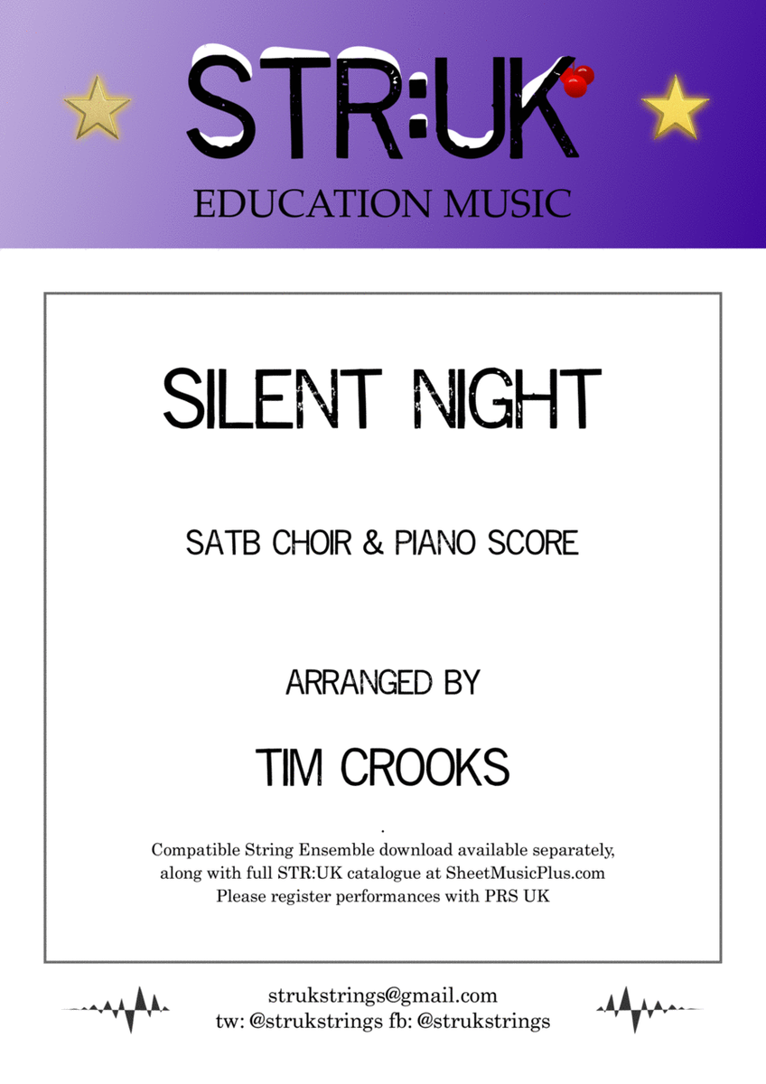 Silent Night (STR:UK Strings) Choir Score image number null