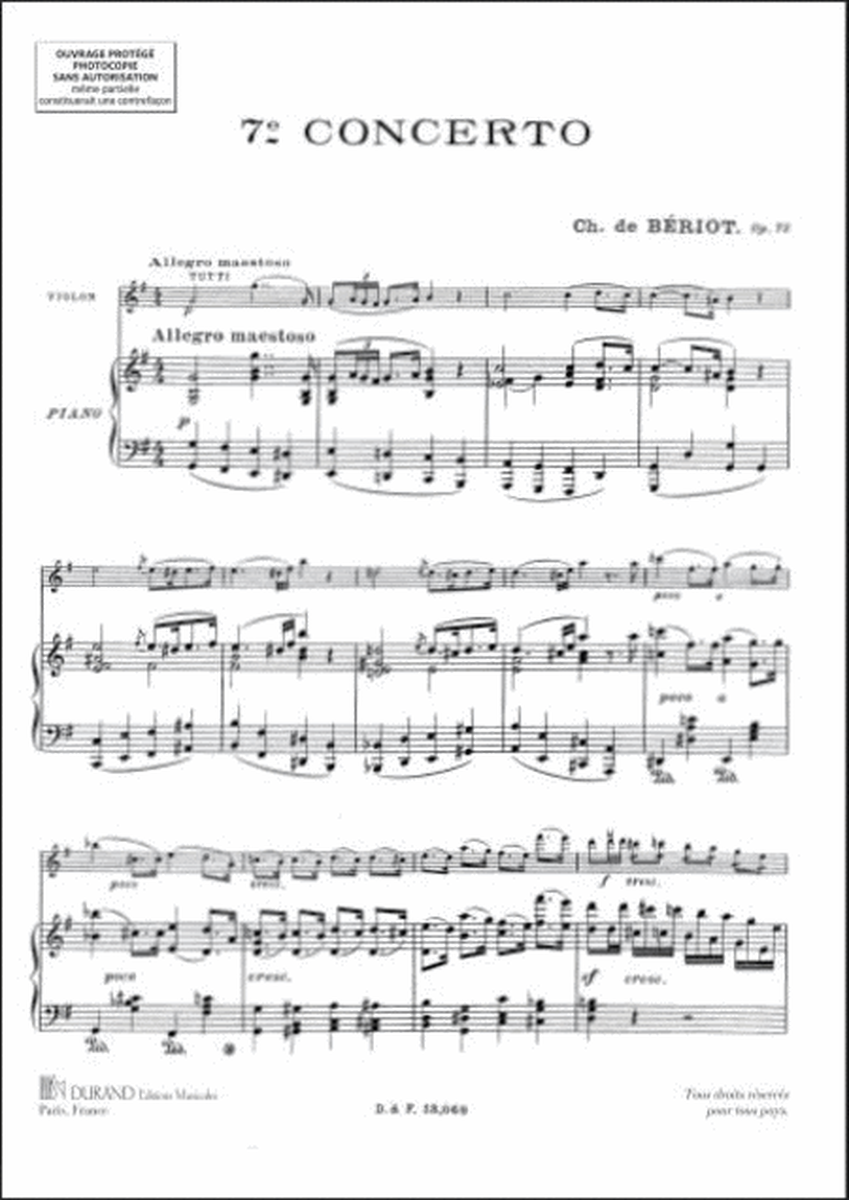 Concerto N 7 Vl-Piano