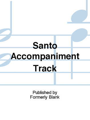 Book cover for Santo Accompaniment Track