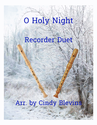 Book cover for O Holy Night, Recorder Duet