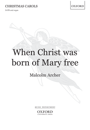 Book cover for When Christ was born of Mary free